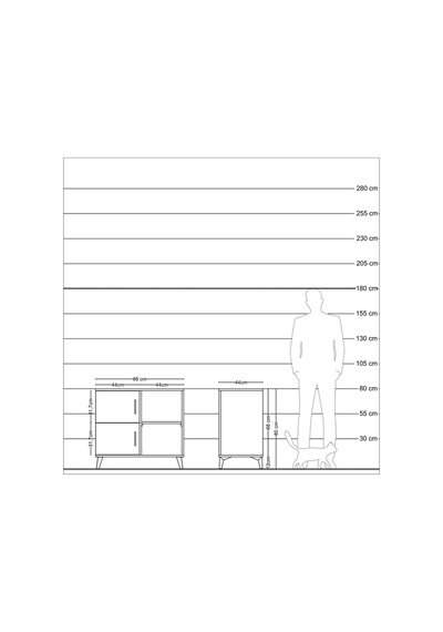 Hyperion Şifonyer 2 Raflı 2 Kapaklı 88x44x80 Antrasit-aytaşı Aytaşı Hyperion Şifonyer 2 Raflı 2 Kapaklı 88x44x80 Antrasit-aytaşı Aytaşı