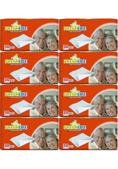 Freshlife Hasta Yatak Koruyucu 60 90cm 240 Adet 8pk 30