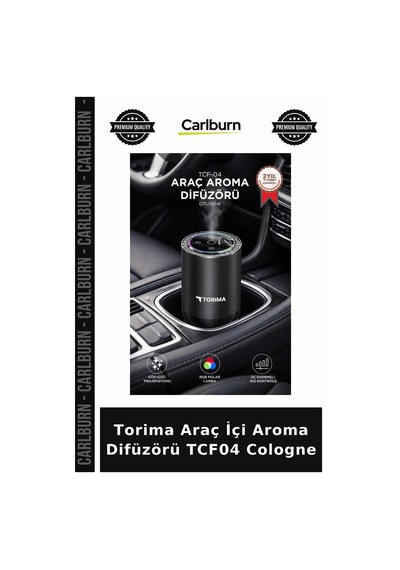 Torima Araç İçi Aroma Difüzörü Tcf04 Cologne Taşıt Cihazı Taşınabilir Koku Hava Ferahlatıcı