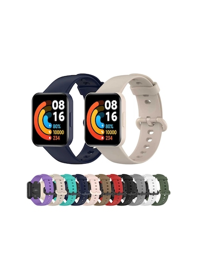Xiaomi Redmi Watch 2 Lite Uyumlu Klasik Mkst Kordon-beyaz