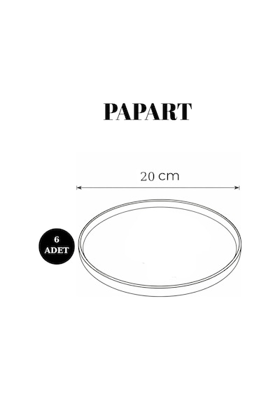 Yeşil Limon 6 Lı Seramik Pasta Ve Servis Tabağı Seti 20 Cm Limon Desenli Akdeniz Sofra Takımı Beyaz