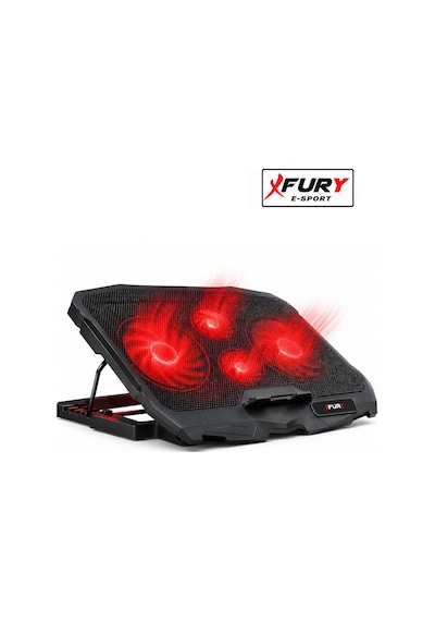 Fury E-sport Laptop Soğutucu 4 Fanlı Ayarlanabilir Dizüstü Bilgisayar Soğutma Fanı