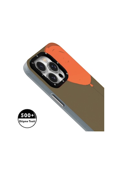 Apple Uyumlu iPhone 13 Pro Kılıf Magsafe Şarj Özellikli Youngkit Orange Serisi Flying Balloon Turuncu