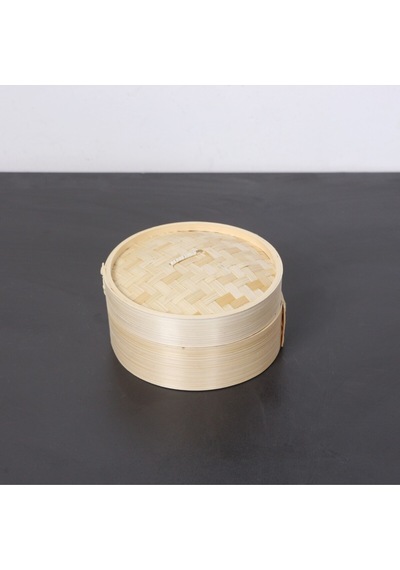 Dim-sum Bambu Buharda Pişirme Ve Saklama Kabı 16 Cm