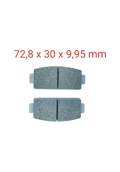 Arka Fren Disk Balatası Fa651 Cf 625 Terracross Z-force 550-800 Takım