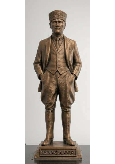 Yüksek Çözünürlüklü 3d Baskı Kalitesiyle 15 Cm Atatürk Figürü Ofis İçin Şık Hediyelik