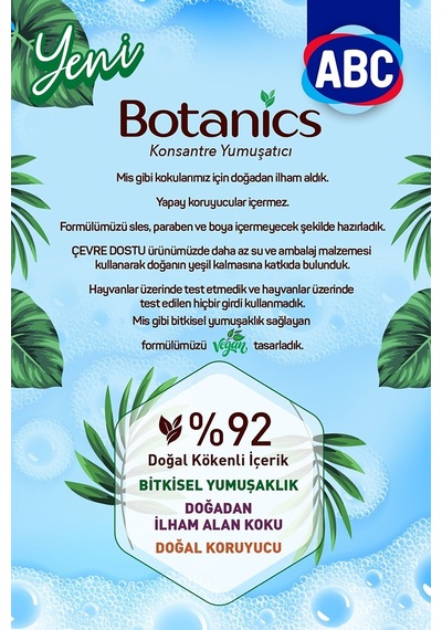 ABC Botanics Nisan Yağmuru Konsantre Yumuşatıcısı 1440 ML