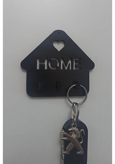 Pey Aksesuar Home Ahşap Duvar Dekoru Anahtar Askısı 50 X 110