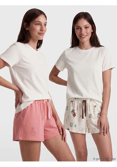 Lcw Dream Ekru Desenli Kadın Pijama Altı 2'li