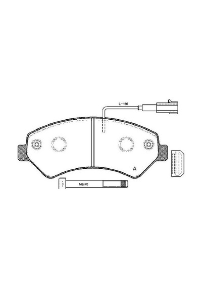 Qcb 39222 Ön Balata Ducato Boxer Jumper Iıı 06 11 2.2 Hdi 2.2 Hdi 3.0hdı 16q 20q Karsan Jest Aksesuarsız Fıslı