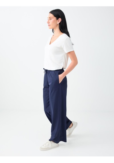 Jimmy Key Lacivert Cep Detaylı Beli Lastikli Örme Pantolon 6sw186585494