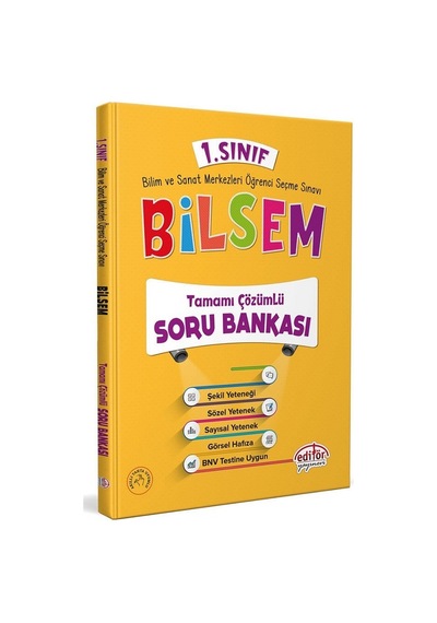 Editör 1.sınıf Bilsem Hazırlık Kitapları Seti