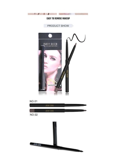 Party Queen Matic Gel Eyeliner Pen 02 Brown