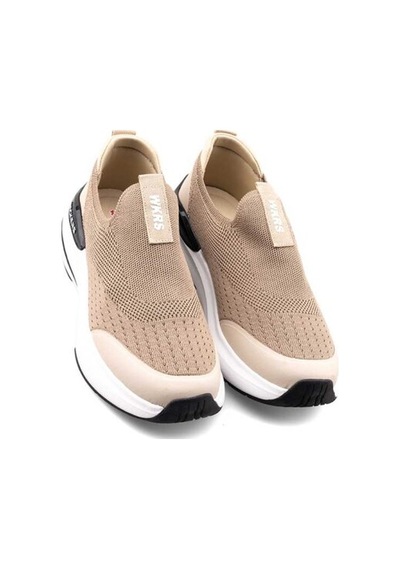Trendyshose W807 Rahat Hafif Fileli Garantili Aqua Sneakers Bej