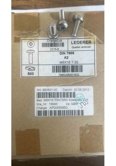 M6x16t-30 Vida 34 Adet