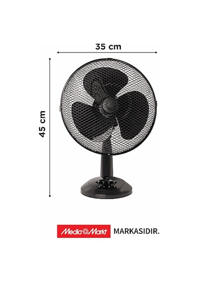 Koenic KOTF 30326 B 40 W Masaüstü Vantilatör