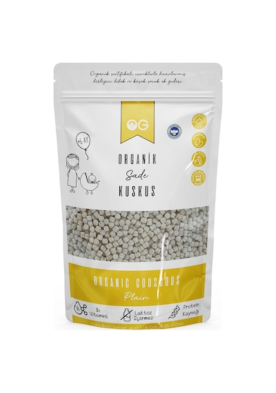 OG natural Organik Sade Bebek Kuskus 250 Gr +7ay