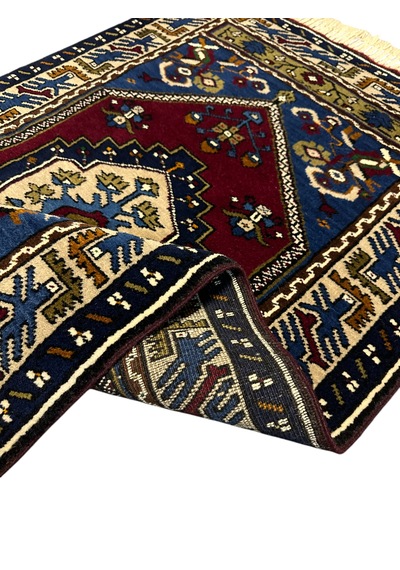 El Dokuma Sıfır Yahyalı Halısı 78x130 Kök Boya Yün Küçük Halı El Dokuma Sıfır Yahyalı Halısı 78x130 Kök Boya Yün Küçük Halı