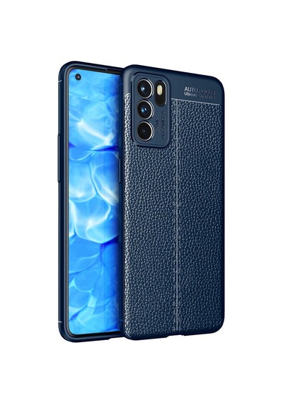 Oppo Reno 6 4g Kılıf Deri Desenli Kamera Korumalı Silikon