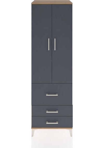 Hyperion Dolap 4 Raflı 3 Çekmeceli 2 Kapaklı 60x44x195 Çam-an... Çam