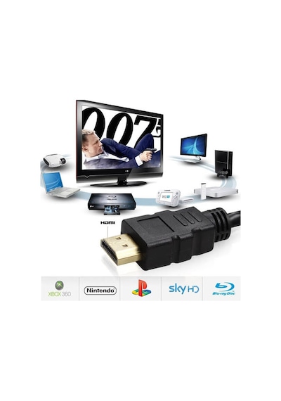 50 Cm Kısa Hdmi Kablo - Receiver Uydu Alıcı Ps3 Lcd Led Tv
