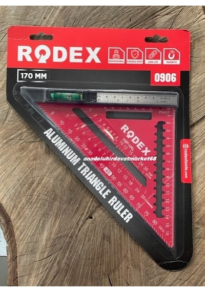 Rdx Pro Metal Açılı Üçgen Gönye Marangoz Gönyesi Taş Gönyesi Su Terazi Cetvel