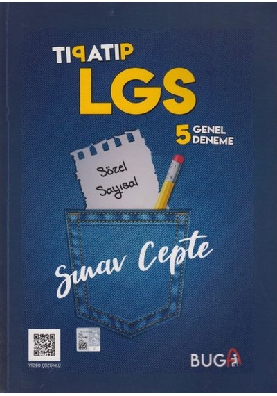 Buga Yayınları - 8. Sınıf LGS Tıpatıp 5 Genel Deneme