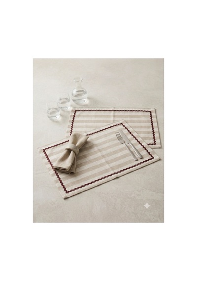 Kahverengi Çizgili Bordo Biyeli Amerikan Servisi 2'li Set 33x44 Cm Sofra Ve Masa Düzeni Dekoru Kahverengi - 887011997 Kahverengi Kahverengi Çizgili Bordo Biyeli Amerikan Servisi 2'li Set 33x44 Cm Sofra Ve Masa Düzeni Dekoru Kahverengi - 887011997 Kahverengi