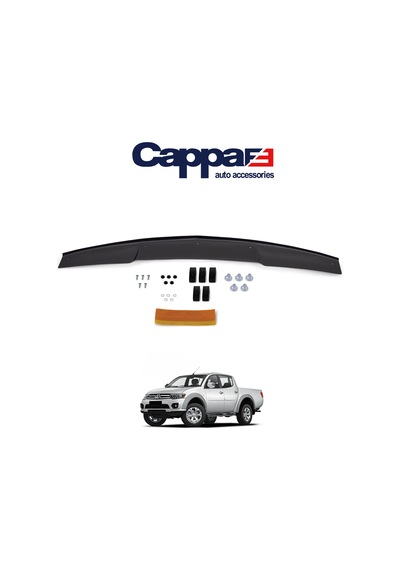 Cappafe Mitsubishi L200 Ön Kaput Koruma Rüzgarlık 4Mm Abs 07-15