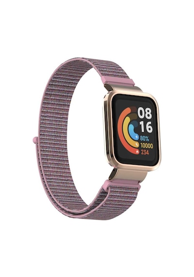 Xiaomi Redmi Watch Mi Watch Lite Uyumlu Krd-61 Hasır Zore Kordon-no16