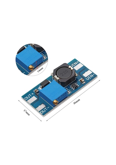 Mt3608 Dc-Dc Step Up Boost Modül 2-28V 2A Voltaj Yükseltici
