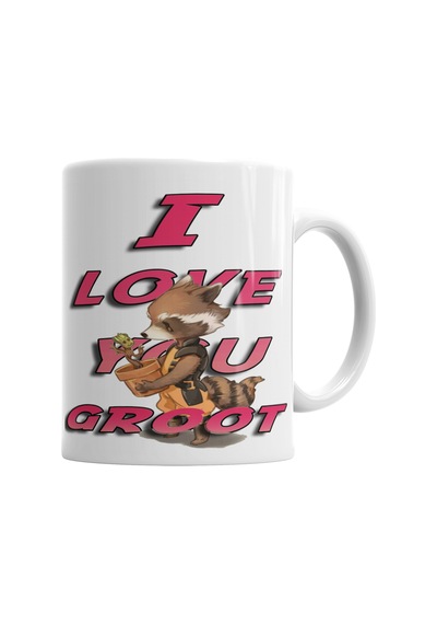 I Love You Groot Kupa Bardak Porselen No29644 Karışık