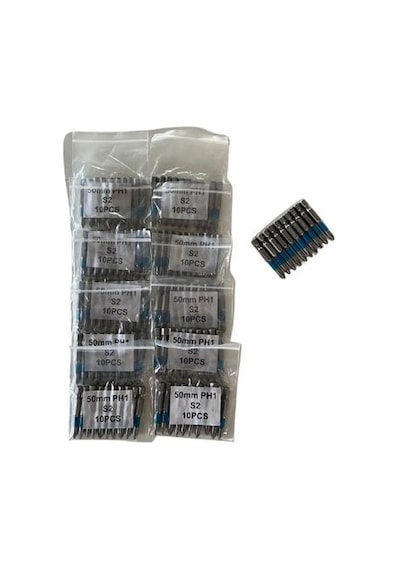 Adapazarlama 10 Adet Mıknatıslı Ph1 S2 Vidalama Ucu Seti