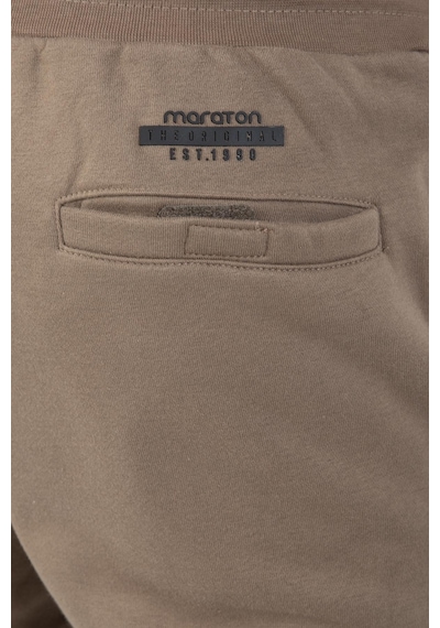 Maraton Sportswear Regular Erkek Ribana Paça Basic Kakao Eşofman Altı 21381-kakao Kahverengi