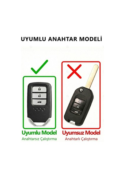 Honda Civic Fc5 Hr-v Cr-v City Gold Kenar Tpu Anahtar Kılıfı Beyaz