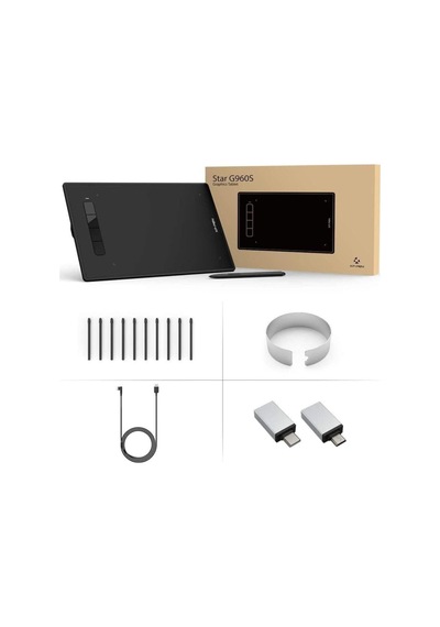 Star G960s 12.5x8.25 Inç Grafik Tablet 8192 Basınç 4 Tuşlu
