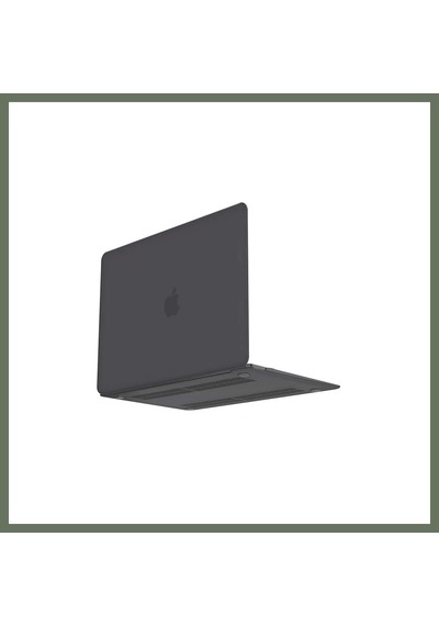 Bezos Apple Uyumlu MacBook Pro 13 2020 Apple Uyumlu MacBook Buzlu Kapak - Füme Bezos1