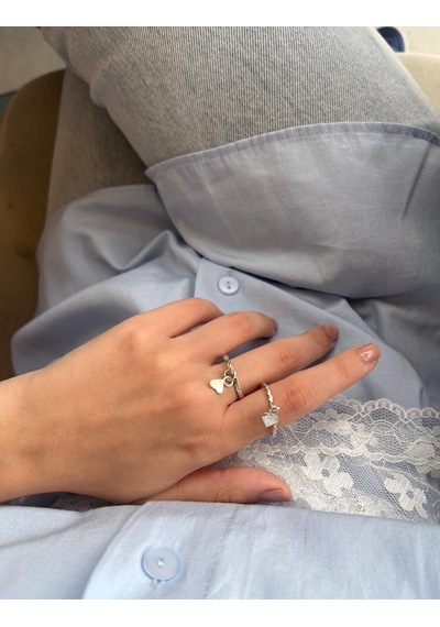 Charm Burgu Yüzük Gümüş