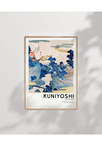 Çerçevesiz Poster Kuniyoshi Fuji No Yukei