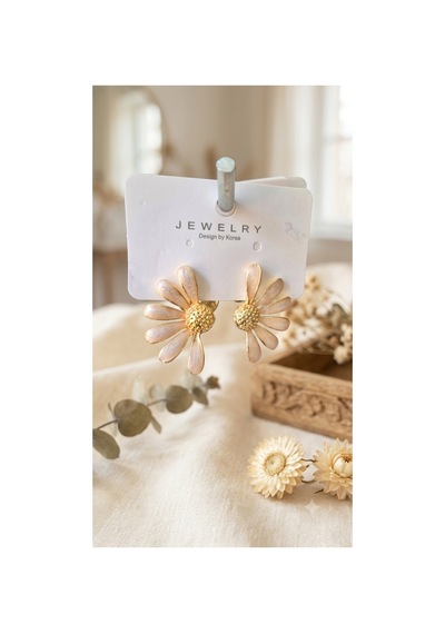 Metal Şık Küpe Altın Altın