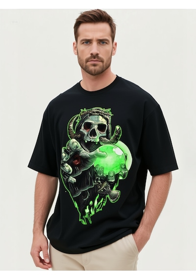 Ogc Kristal Oversize Unisex T-shirt Siyah