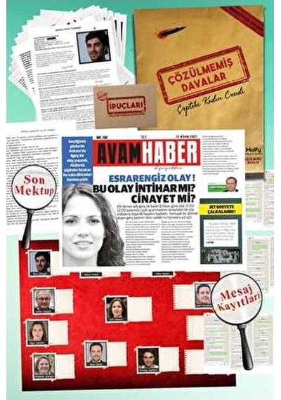 Mükemmel Altılı Dedektif Oyunu Cinayet Oyunu Akıl Hastanesi Dedektiflik Oyunu Dava Çözme Kutu Oyunu