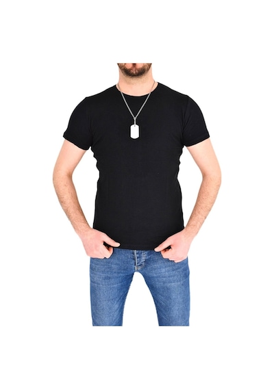 Erkek Sıfır Yaka Tişört T-383 Bgl-St01826