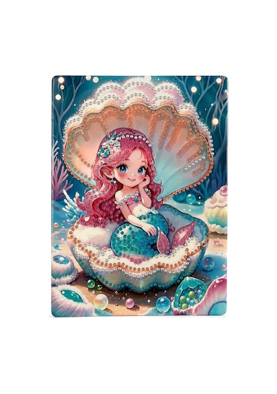 5d Elmas Taş İşleme Kiti Tablo 15x20 Cm Deniz Kızı Diamond Painting