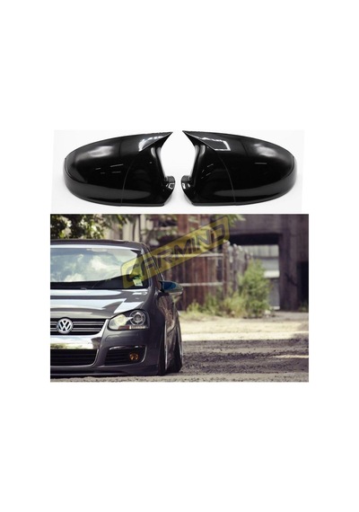 Vw Jetta Mk5 2005-2010 Batman Yarasa Ayna Kapağı Piano Black Abs