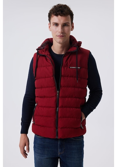 Lee Cooper Caspıan Erkek Yelek Bordo -16075-Bordo