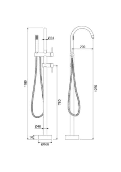 Newarc - Step Tabandan Banyo Bataryası Siyah - 900516b 321105 Diğer