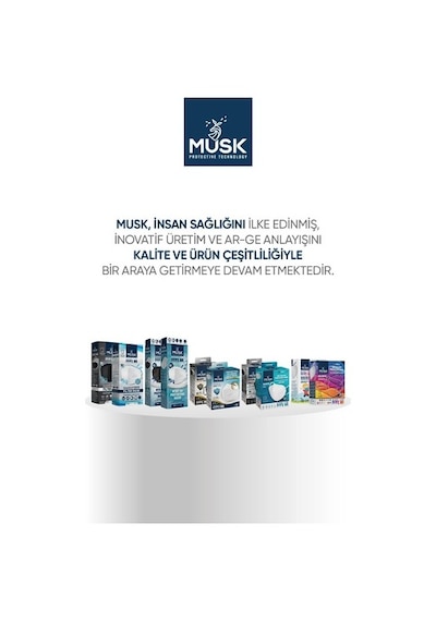 Musk N95 Maske 14 Renk 140 Adet