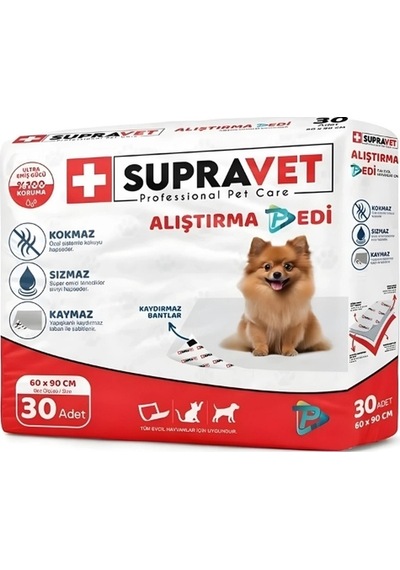 Supravet Köpek Tuvalet Alıştırma Pedi 30 Adet 60x90 Cm