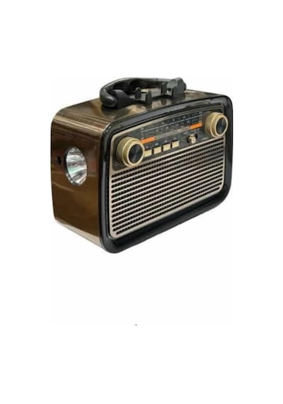 Zenvia Nostalji Radyo Bluetooth Hoparlör Usb-sd Kart Giriş Led Fener Işıklı Bataryalı Pilli Yeni Nesil Znv2026